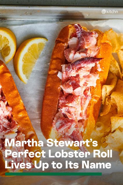 New England Lobster Roll Recipes, Lobster Rolls Recipe Best, Easy Lobster Roll Recipe, Lobster Salad Recipes Simple, Connecticut Lobster Roll Recipe, Hot Lobster Roll Recipe, Crab Rolls Recipe, Lobster Roll Recipe Best, Lobster Claw Recipe