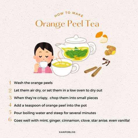 Jun Negoro (@kanpobliss) | Instagram profile Orange Peel Tea, Roselle Tea, Orange Spice Tea, Tcm Traditional Chinese Medicine, Mandarin Peel, How To Make Orange, Orange Tea, Citrus Recipes, Spice Tea