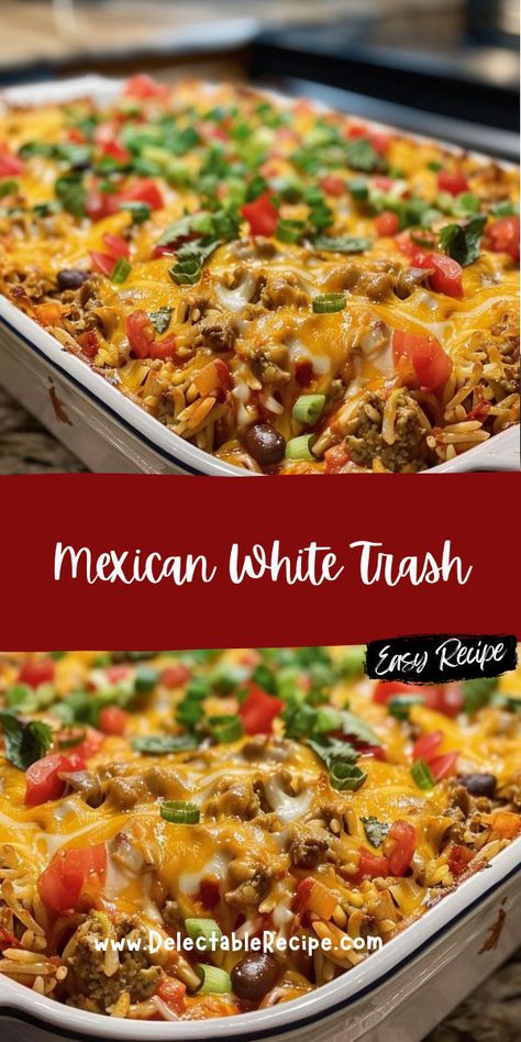 Mexican Casserole With Chips, Mexican Dinner For A Crowd, Pot Luck Mexican Dishes, Mexican Entrees Main Dishes, Mexican Pot Luck Dishes, Mexican Trash Casserole, Mexican Dishes For Party, Mexican Meal Ideas, Mexican Dishes Easy