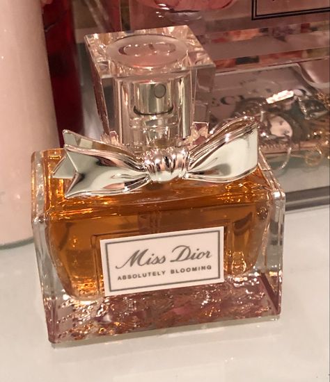 Miss Dior Perfume Absolutely Blooming, Miss Dior Absolutely Blooming, Absolutely Blooming, Aesthetic Perfume, Perfume Display, Luxury Perfumes, Dior Perfume, My Kind Of Love, Luxury Perfume