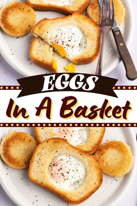 Try this eggs in a basket recipe if you need a quick and tasty breakfast. It's super easy, and I love that you can dip the extra bread in the gooey yolk! Red Beans And Rice Recipe Crockpot, Egg In A Basket, Eggs In A Basket, Brunch Casserole, Breakfast Meals, Breakfast Goodies, Egg Dishes, Tasty Breakfast, Breakfast Choices