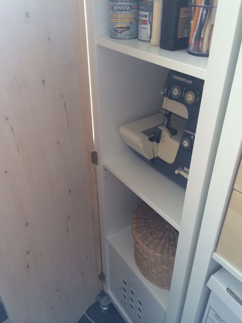 efore I screwed them on. Having little experience with woodworking, I had to get a feel for the clearance needed between the hinge and Kallax Inserts, Plywood Doors, Diy Kallax, Ikea Cubes, Ideas Armario, Ikea 2015, Kallax Shelving, Kallax Hack, Ikea Crafts