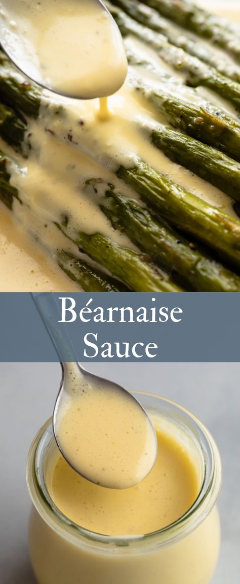 Bernaise Sauce, Béarnaise Sauce, Summer Dinner Recipes Grill, Steak Dinner Sides, Recipe Sauce, Gluten Free Sauces, Bearnaise Sauce, Yummy Meals, Infused Water Recipes