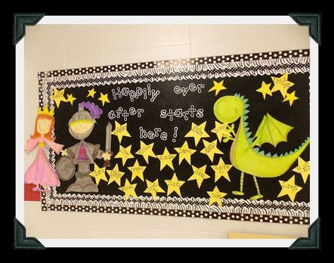 Fairy Tale Bulletin Board by Glyph Girls Fairy Tale Classroom, Fairytale Classroom, Castle Classroom, Fairy Tales Unit, Fairytale Theme, Fairy Tale Theme, Casino Dress, Library Bulletin Boards, Fairytale Nursery