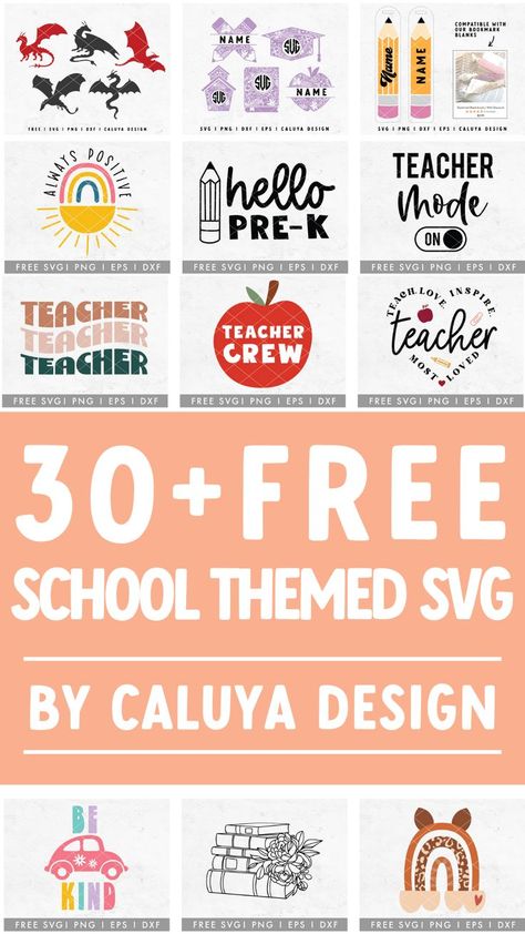 30+ Free School Themed SVG Svg Teacher Designs, Para Svg Free, Pencil Svg File Free, Back To School Svg Free, Free Svg Teacher, Teacher Shirt Svg Free, Cricut Teacher Shirts Svg Free, Svg Teacher Designs Free, Preschool Svg Free