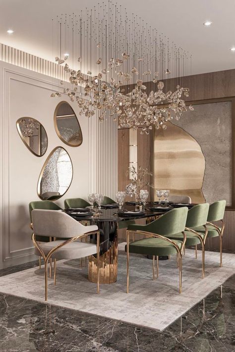 Modern dining table set for memorable meals Luxury Dining Room Decor, Dining Room Design Luxury, Luxurious Dining Room, Luxury Dining Tables, Luxury Dining Table, Dinning Room Design, Dining Room Art, Dining Room Interiors, Luxury Dining Room