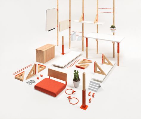 Elements for Modular Office for Coroflot by LOS OSOS Jim Golden, Modular Desk System, Modular Office Furniture, Modular Desk, Modular Office, Mobile Office, Design Del Prodotto, 2020 Design, Urban Spaces