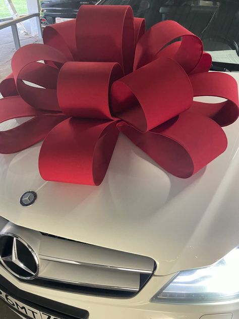 Christmas Entrance, Car Bows, Giant Bow, Gift Wrapping Bows, Diy Bow, Car Wrap, Balloon Garland, Car Decor, Coach Dinky Crossbody