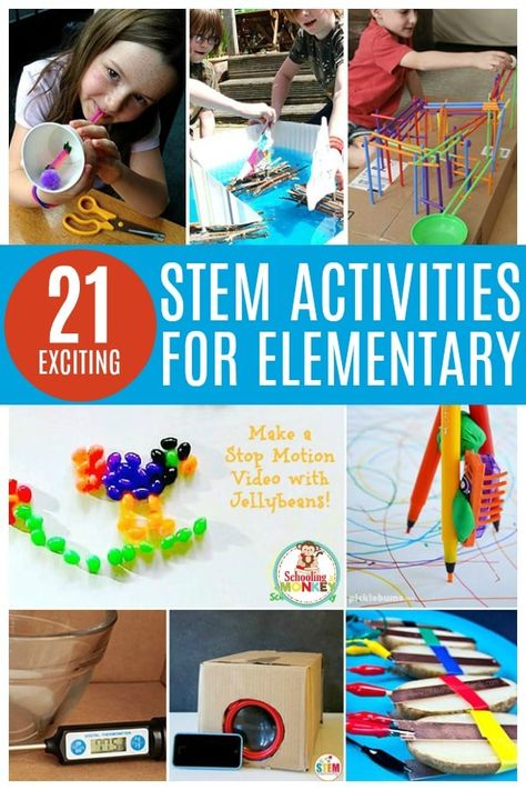 Teaching elementary science? This collection offers the best STEM challenges for elementary school aged kids that are hands on, educational, and fun! Elementary STEM activities are a fun way to teach science, technology, engineering, and math! Use these STEM ideas for elementary in the classroom! #stem #stemed #handsonlearning #scienceexperiments Stem Activities Elementary Building, Elementary School Stem Activities, Stem Technology Activities Elementary, Stem Lab Elementary School, Engineering Elementary School, Stem Challenges Elementary, Illustration Book, Stem Projects (early Elementary School), Stem Camp