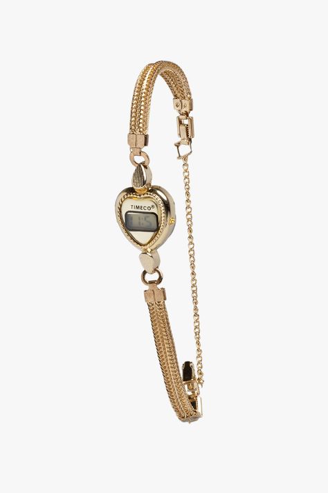 WCHRHTCHN - Heart Chain Watch watchesminimali Chain Watch, Woman In Gold, Watch Repair, Dope Jewelry, Heart Chain, Funky Jewelry, Jewelry Lookbook, Girly Jewelry, Dream Jewelry