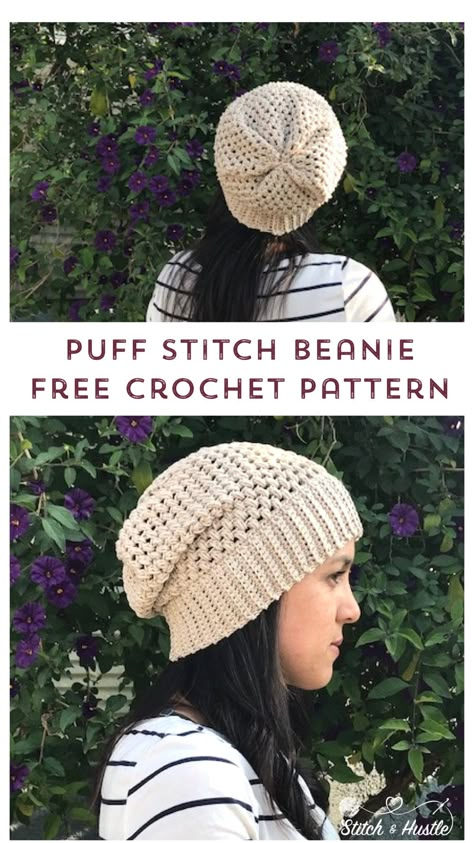 Discover more from Stitch & Hustle Lightweight Crochet Beanie Pattern, Puff Stitch Slouchy Beanie Crochet, Knifty Knitter Hat Patterns, Puff Stitch Crochet Beanie, Crochet Hats Free Pattern Easy Slouchy Beanie, Floppy Crochet Hat, Crochet Slouchy Hat Free Pattern Woman Slouch Beanie, Slouchy Crochet Beanie, Crochet Slouchy Beanie Pattern Free