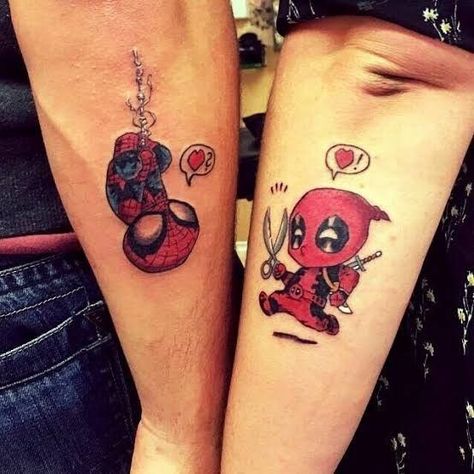 If you decide to make a best friend tattoo, then you can’t be irresponsible when choosing a drawing. In our list, you will find drawings of any style and any shape. Funny Couple Tattoos, Deadpool Tattoo, Hulk Tattoo, Friendship Tattoo, Partner Tattoos, Spiderman Tattoo, Avengers Tattoo, Le Tattoo, Hello Kitty Tattoos