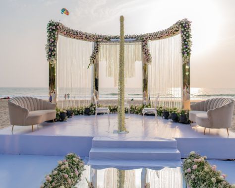 Beach Mandap Decor, Beach Nikkah, Destination Nikkah, Beach Wedding Mandap, Outdoor Nikkah Decor, Mandap Outdoor, Outdoor Nikkah, Beach Mandap, Nikah Decoration