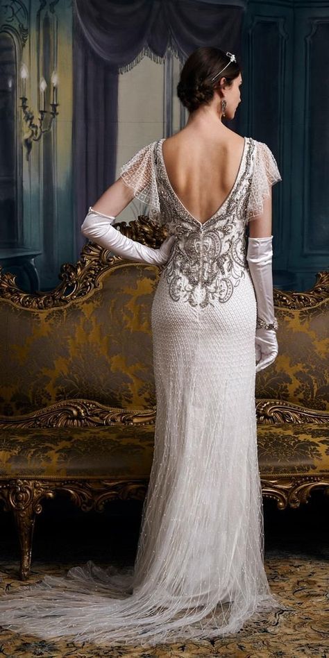 1920 Wedding Dress, Vintage Wedding Dress 1920s, 1920s Wedding Dress, Retro Wedding Dresses, Vintage Style Wedding Dresses, Vintage Bridesmaid Dresses, Silver Cocktail Dress, Vintage Bridesmaids, Vintage Inspired Wedding Dresses