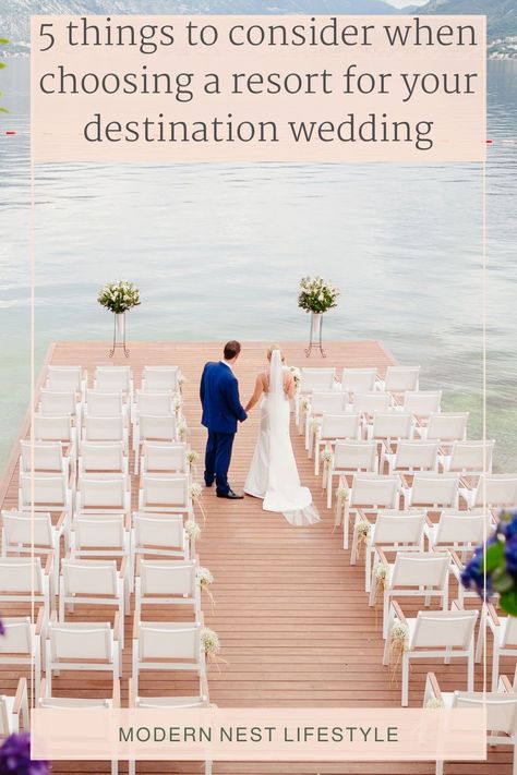 Destination Wedding Planning Checklist, Cheap Destination Wedding, Destination Wedding Checklist, Modern Nest, Wedding Resort, Destination Wedding Decor, All Inclusive Wedding Packages, Wedding Guest List, Wedding Planning Guide