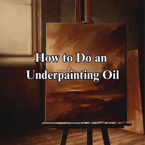 How To Underpaint, Underpainting Oil Painting Techniques, Oil Underpainting, Underpainting Tutorial, Underpainting Technique, Underpainting Oil, How To Oil Paint, Drawing Advice, Under Painting