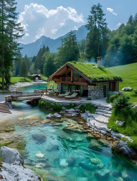 Switzerland House, Dream House Aesthetic, Life In Paradise, Pallet House, Spanish Style Home, Modern Mansion, Swimming Pools Backyard, Luxury Homes Dream Houses, Mountain Cabin