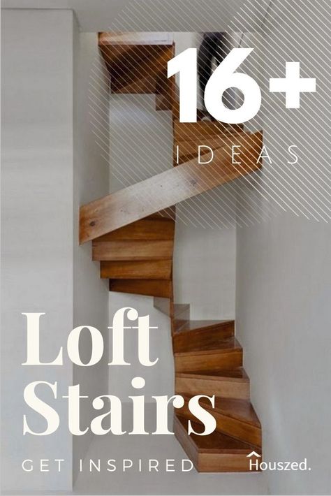 Loft Access Ideas, Stairs To Attic Conversion, House Staircase Design, Tiny House Staircase, Attic Ladder Ideas, Stairs To Attic, Loft Stairs Ideas, Staircase Photos, Small Space Staircase