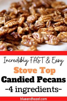 Pecan Toffee Recipe, Easy Candied Pecans, Creamy Grape Salad, Pecan Recipes Easy, Pecan Recipe, Candied Pecans For Salad, Candied Pecan, Candied Pecans Recipe, Praline Recipe