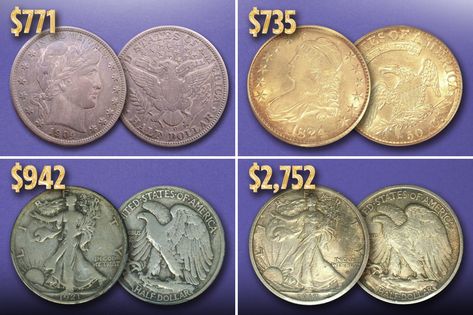 YOU might be wondering if your old 50 cents coins are worth anything today – and luckily some are selling for a ton of cash online.Some of these&nbs Old Coins Value, Valuable Pennies, Half Dollar Coin, Old Coins Worth Money, Coin Grading, Valuable Coins, Spare Change, Key Dates, Coins Worth Money