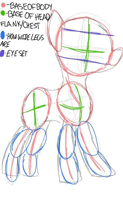 Base of pony when drawing. Earth pony Mlp Body Tutorial, How To Draw Mlp Hair, My Little Pony Anatomy, How To Draw My Little Pony Step By Step, Mlp Base Earth Pony, Mlp Drawing Tutorial, How To Draw A Pony, How To Draw Pony, Pony Base Drawing