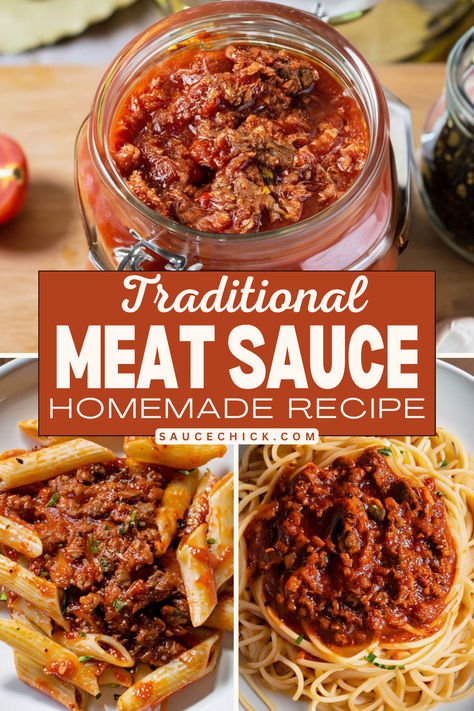 Meat Sauce recipe Best Meat Sauce, Meat Pasta Sauce, Meat Sauce Pasta, Meat Sauce Recipe, Homemade Meat Sauce, Pasta With Meat Sauce, Meat Sauce Recipes, Pasta Sauce Homemade, Sweet Italian Sausage