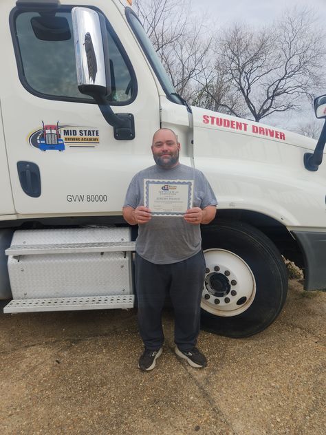 Congrats Mr.Pierce on earning your CDL! Many have an idea but few get the picture! You came, you saw and you conquered and we couldn't be more proud of you.    www.midstatedrivingacademy.com  Thank you for letting Mid State help you along the way.    #midstate #Midstatedrivingacademy #thingstodoinmontgomery #cdl #trucking #truckdriver #trucker #trucks #truckerlife #cdllife #cdldriver #truck #truckinglife #freightliner #truckdrivers Truck And Truckers Format, Truck Format, Truck Dispatcher, Trucks For Sell, Hospital Admit, Hospital Admit Hand Pics, Itunes Card, Delivery Pictures, Bra Image