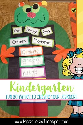 Kindergarten Activities to Engage Your Learners! Fun ideas and activities for kindergarten teachers! Big Green Monster, Fall Classroom Ideas, Activity For Kindergarten, October School, Cvc Words Kindergarten, Read Aloud Activities, Activities For Kindergarten, Homeschool Tips, Monster Theme