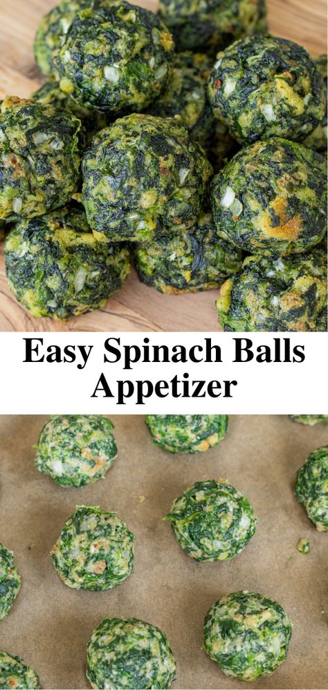 Spinach Cheese Balls, Spinach Cheese Balls Recipe, Spinach Balls Recipe, Spinach And Feta Appetizers, Spinach Christmas Tree Appetizer, Spinach Dip Cups Appetizer Recipes, Spinach Balls Appetizer, Spinach Balls Recipe Appetizers, Green Appetizers