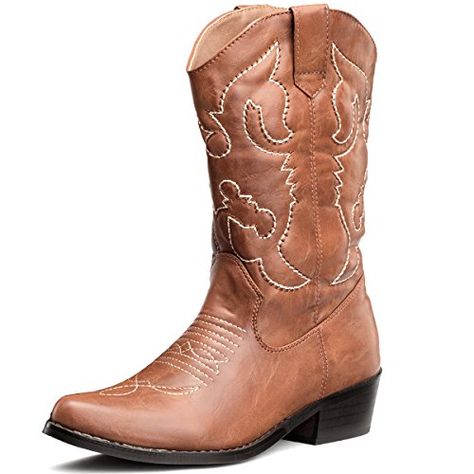 SHOEZY Womens Ladies PU Leather Stacked Heels Mid Calf Co... https://www.amazon.co.uk/dp/B013270V0G/ref=cm_sw_r_pi_dp_bN4mxbN6FZ183 Cheap Cowgirl Boots, Wide Calf Cowgirl Boots, Dresses With Cowboy Boots, Modern Cowgirl, Cowgirl Look, Wedding Boots, Cowgirl Cowboy, Boots Western, Western Boots Women