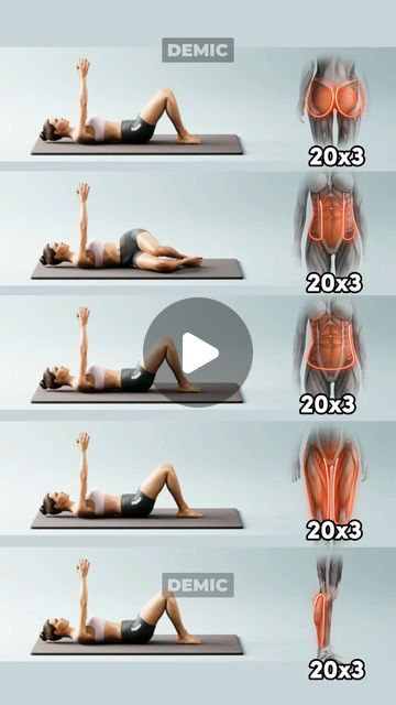 Exercise Demic, Demic Story, Belly Exercises For Women, Exercise Video, Lower Belly Workout, Workout Exercises, Daily Workouts, Chest Workouts, Weight Workout Plan