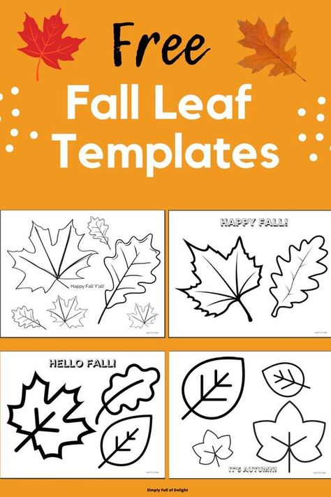 Looking for some Fall Leaf coloring sheets (free printable)? These fall leaf coloring pages are perfect for autumn crafts. Perfect for all your fall classroom decorations! Get your free printable Fall Leaf Template Autumn Leaves here. Leafs Printable Templates, Leave Printables Leaf Template, Free Leaves Templates Printables, Leaves Cutout Template, Leaves Theme For Toddlers, Fall Leaf Printable, Small Leaf Template Printable Free, Free Leaf Template Printable, Fall Templates Printables