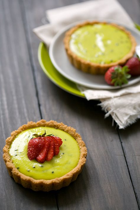 Kiwi Recipes, Tart Dessert, Easy Meal Ideas, Strawberry Kiwi, Sweet Pie, Sweet Tarts, Tart Recipes, Mini Desserts, Flan