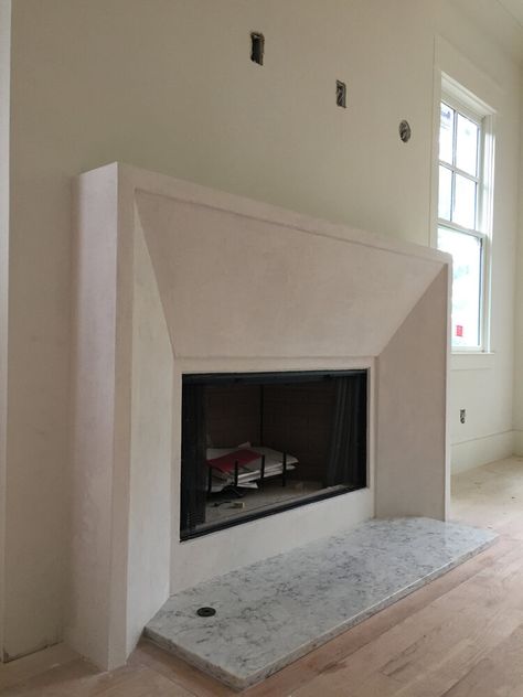 Plaster Fireplace Surround Inexpensive Fireplace Surround, Diy Plaster Mantle, Fireplace Entryway Foyer, Plaster Fireplace Mantle, Venician Plaster Fireplace, Diy Plaster Fireplace Surround, Faux Plaster Fireplace, Plaster Mantle, Fireplace Plaster