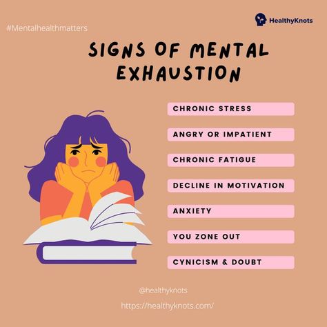 Mental exhaustion is a feeling of extreme tiredness, characterized by other feelings including apathy, cynicism, and irritability. You may be mentally exhausted if you've recently undergone long-term stress, find it hard to focus on tasks, or lack interest in activities you usually enjoy.#mentalhealth #selfcare #mentalexhaustion Mental Exhaustion, Extreme Tiredness, Mentally Exhausted, Chronic Fatigue, Mental Health Matters, Find It, Tool Box, Feelings, Health