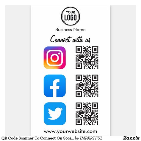 Qr Code Sticker, Qr Scanner, Qr Code Scanner, Graphic Design Brochure, Get More Followers, More Followers, Text Style, Business Signs, Business Supplies