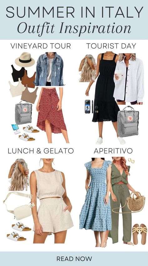 Summer In Italy Outfits, Summer Europe Outfits, European Vacation Outfits, Europe Outfits Summer, Italy Vacation Outfits, Europe Travel Outfits Summer, Italy Summer Outfits, Rome Outfits, Italy Travel Outfit