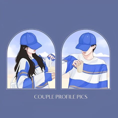 Pair Dps For Couples, Couple Profile Pictures Matching Cartoon, Dp Cpl, Pp Couple Anime, Couples Picture, Couple Profile, Highlight Ig, Profile Wallpaper, Honor Of Kings