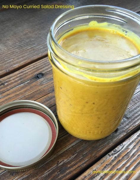 Homemade No-Mayo Curried Salad Dressing Curry Salad Dressing, Curried Salad, Curry Dressing Recipe, Make Your Own Salad, Gf Salads, Curry Dressing, Curry Salad, Grainy Mustard, Chicken Curry Salad