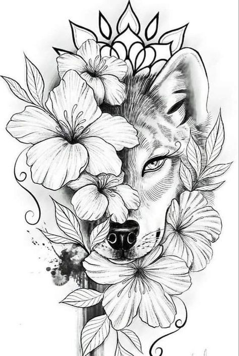 Wolf Tattoos For Women, Tattoo Wolf, Wolf Sketch, Tattoos For Women Half Sleeve, Wolf Tattoo Design, Wolf Tattoos, Wolf Tattoo, Sleeve Tattoos For Women, Lion Tattoo