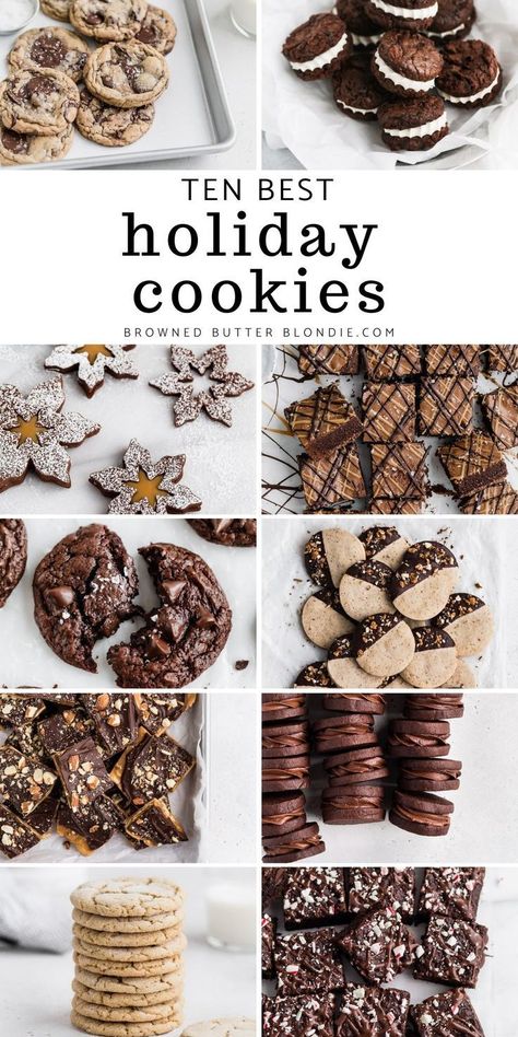 Jun 8, 2022 - Spread some holdiay cookie cheer with this collection of the ten best holiday cookies ever! Christmas Cookie Swap, Christmas Cookie Box, Homemade Toffee, Best Holiday Cookies, Christmas Cookies Gift, Christmas Baking Recipes, Holiday Cookies Christmas, Best Christmas Cookies, Browned Butter