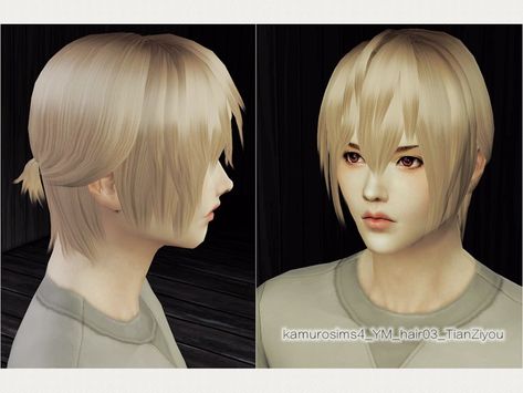 6colors Found in TSR Category 'Sims 4 Male Hairstyles' Anime Style Hair, S4cc Hair, Male Ponytail, Asian Sims, Ryoba Aishi, Man Ponytail, Sim4 Cc, Ts4 Hair, Sims 4 Hair Male