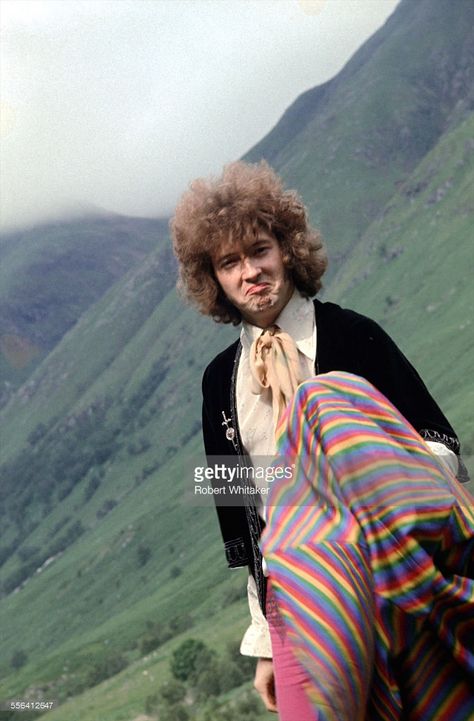 Eric Clapton of Cream pictured in Scotland during a shoot for the cover of the band's forthcoming album Disraeli Gears. July 1968. Disraeli Gears, Cream Eric Clapton, Eric Clapton Guitar, Cream Band, Jack Bruce, Derek And The Dominos, John Mayall, Trendy Music, The Yardbirds