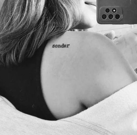 Sonder Hand Tattoo, Sonder Tattoo Ideas, Sonder Tattoo Design, 2024 Manifestations, Aa Tattoos, Partner Tattoos, Cute Little Tattoos, Dad Tattoos, Small Hand Tattoos