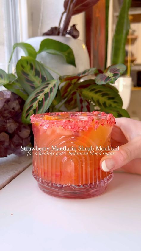 Blair Horton|wellness.mocktails.denver | Another day, another shrub recipe to keep your gut healthy and your blood sugar balanced! This was a fun collaboration with @kalejunkie… | Instagram Breakfast Mocktail Recipe, Sugar Free Mocktail, Health Mocktails, Healthy Mocktail Recipe, Fancy Non Alcoholic Drinks, Wellness Mocktails, Healthy Mocktail, Mocktails Non Alcoholic, Shrub Recipe