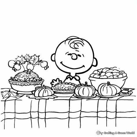 Charlie Brown Thanksgiving Coloring Pages - Free & Printable! Thanksgiving Coloring Pages Printable, Thanksgiving Coloring Page, Charlie Brown Thanksgiving, Thanksgiving Coloring, Kindergarten Coloring Pages, Fall Coloring, Butterfly Plants, Thanksgiving Coloring Pages, Fall Coloring Pages