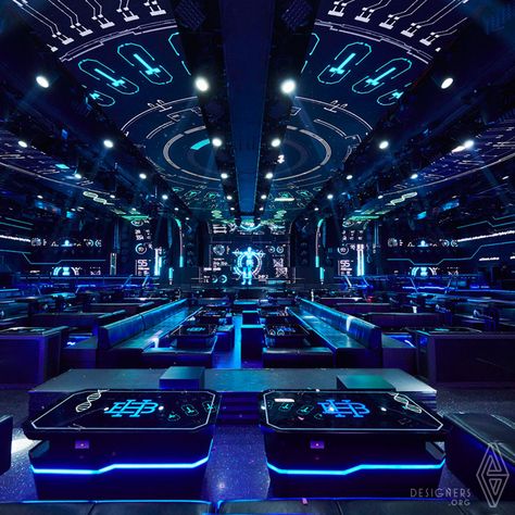 Club Design Interior, Nightclub Design, Real Estates Design, New Retro Wave, Interior Design Awards, Aesthetic Space, Mini Bars, Neon Aesthetic, Futuristic City