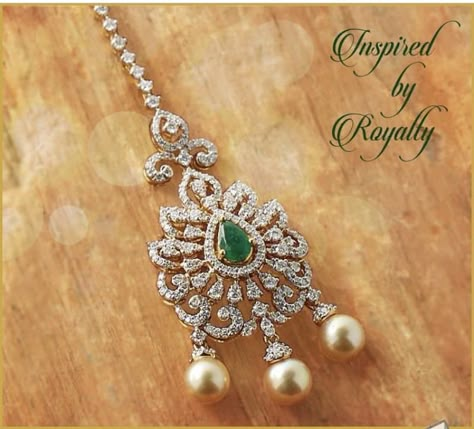 Diamond Nethi Chutti Designs, Diamond Mangtika Design, Diamond Papidi Billa, Diamond Tikka Designs, Papada Billa, Diamond Mangtika, Diamond Tikka, Diamond Maang Tikka, Simple Diamond Jewelry