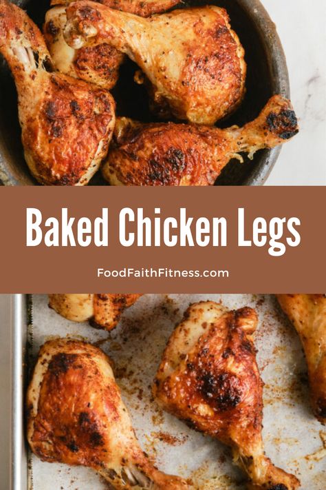 Get ready for a finger-licking feast with our Baked Chicken Legs! These succulent, crispy delights are perfect for a family dinner or game day snack. Keto Chicken Legs Recipes, Roasted Chicken Legs In The Oven, Oven Chicken Legs Baked Drumsticks, Chicken Legs In The Oven, Chicken Legs In Oven, Crispy Baked Chicken Legs, Roast Chicken Drumsticks, Perfect Baked Chicken, Clean Eating Chicken Recipes