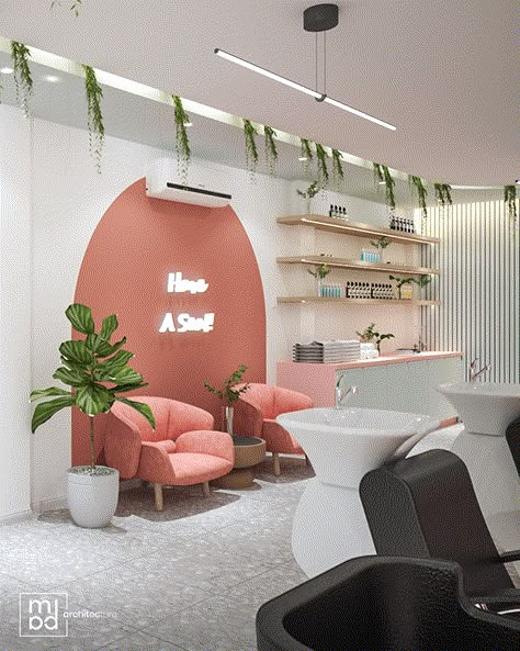 The Sisters Interior Hairsalon Ideas, Tinted Brows, Ruangan Studio, Consulting Room, Nail Room Ideas, Esthetician Room, Hair Salon Decor, Nail Salon Design, Spa Interior